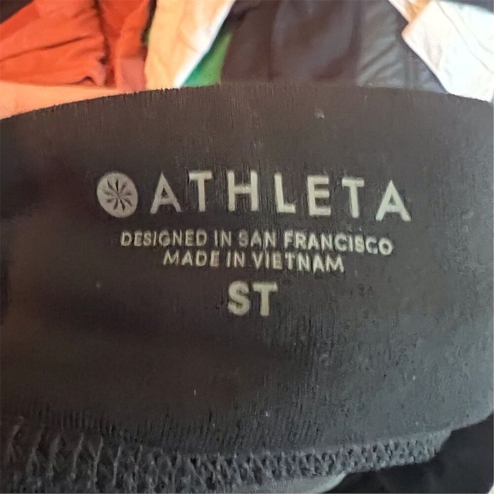 Athleta Mid Town Ankle Women's Jogger Pants Size Small Tall Black Activewear - Picture 7 of 7